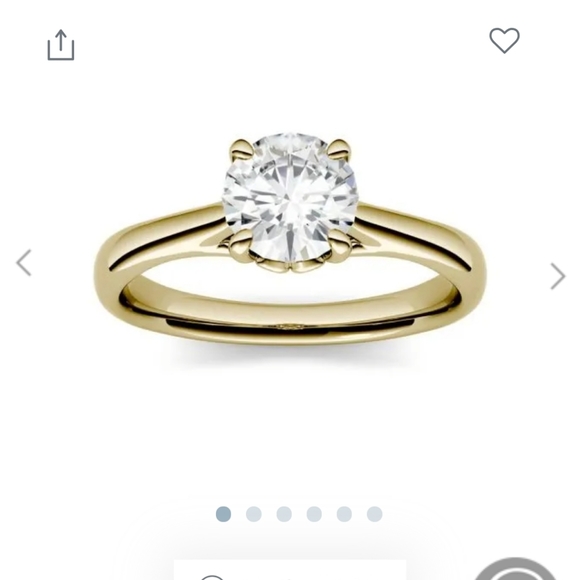 NWT Charles and Colvard moissanite ring engagement - Picture 3 of 12